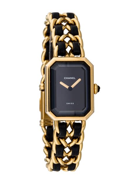 chanel gold watch|chanel watch black and gold.